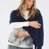 Moozie Mama Luxury Poncho/Scarf Maternity & Nursing Cover in Navy