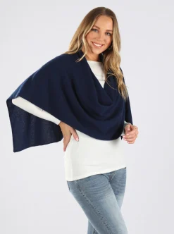 Moozie Mama Luxury Poncho/Scarf Maternity & Nursing Cover in Navy