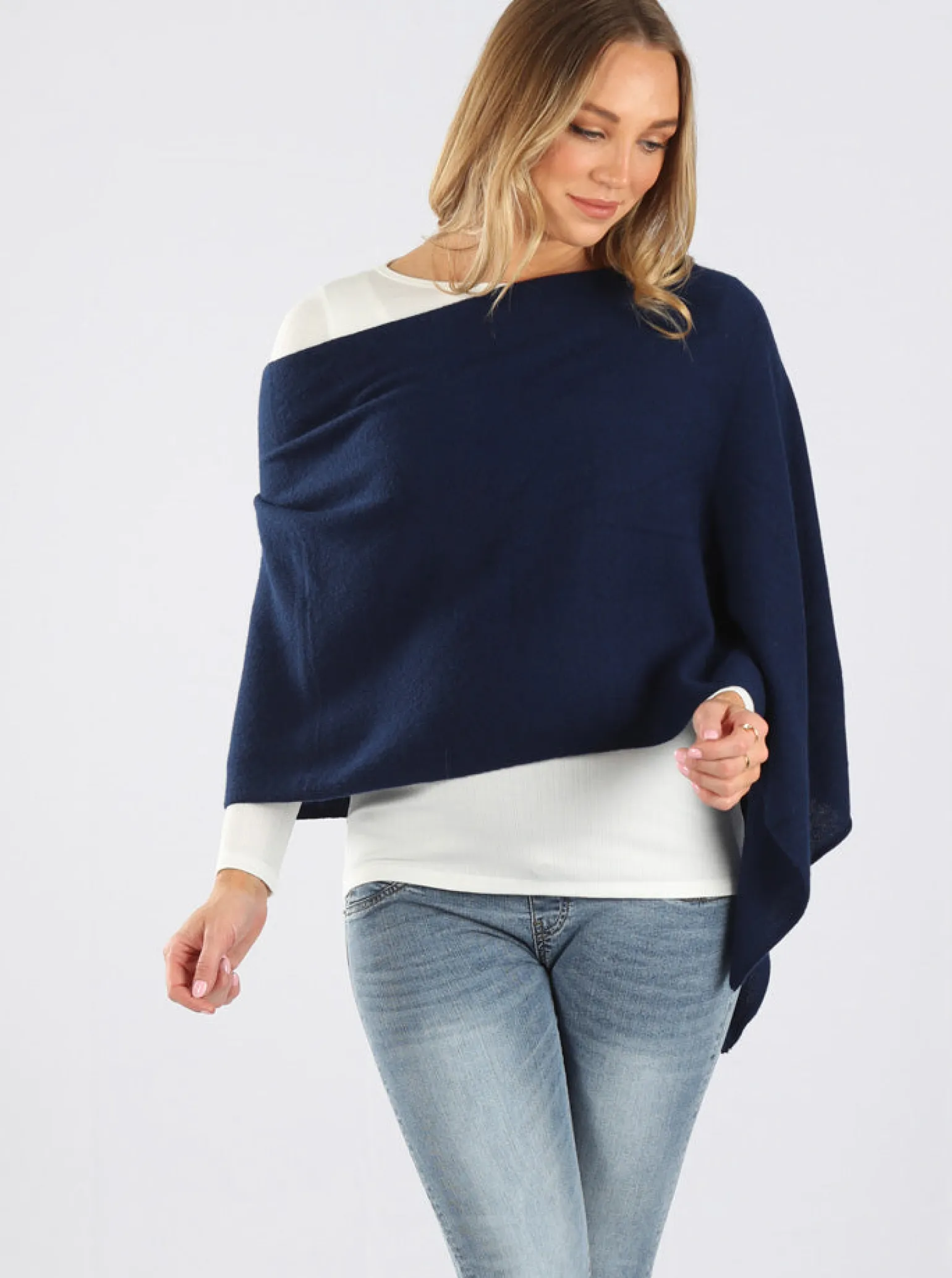 Moozie Mama Luxury Poncho/Scarf Maternity & Nursing Cover in Navy