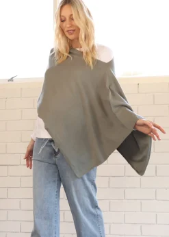 Moozie Mama Luxury Poncho/Scarf Maternity & Nursing Cover in Sage Green