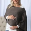 Moozie Mama Luxury Poncho/Scarf Maternity & Nursing Cover in Mocha