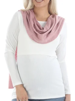 Moozie Mama Luxury Wrap Maternity & Nursing Cover in Pink