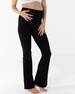 New Deluxe Flare Black Legging in Bamboo