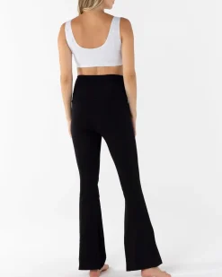 New Deluxe Flare Black Legging in Bamboo