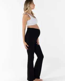 New Deluxe Flare Black Legging in Bamboo