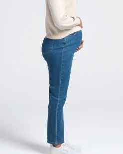 Over the Bump Relaxed Maternity Denim Jeans