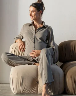 2-Piece Sophia Maternity Loungewear set - Sage Green