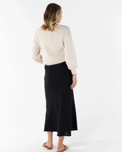 Sylvie Luxury Maternity Knitted Cropped Jumper - Bone