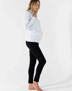 Tamara Fitted Maternity Black Cotton Pant