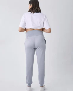 Ultimate Comfort Maternity Sweatpants in Baby Blue