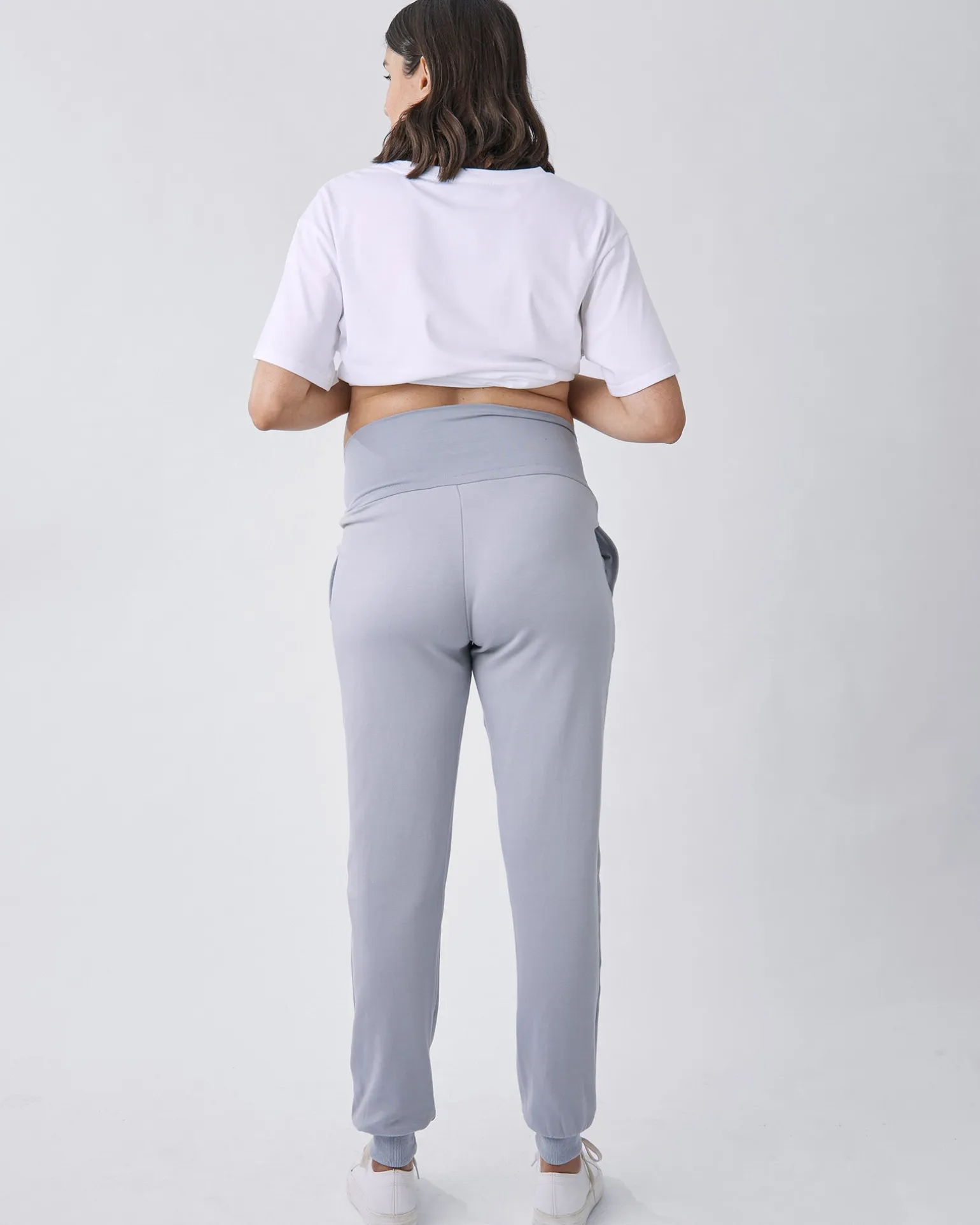 Ultimate Comfort Maternity Sweatpants in Baby Blue
