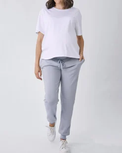 Ultimate Comfort Maternity Sweatpants in Baby Blue