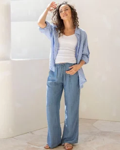 Wide Leg Maternity Soft Tencel Jean