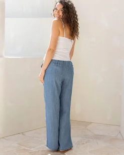 Wide Leg Maternity Soft Tencel Jean